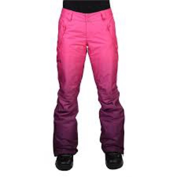 ✨Under Armour pink/pure ombre ski pants - Picture 1 of 15